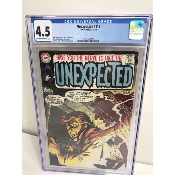 Unexpected 119 CGC Graded 4.5 DC Comic Bronze Age Horror 1970 Nick Cardy - Picture 1 of 8